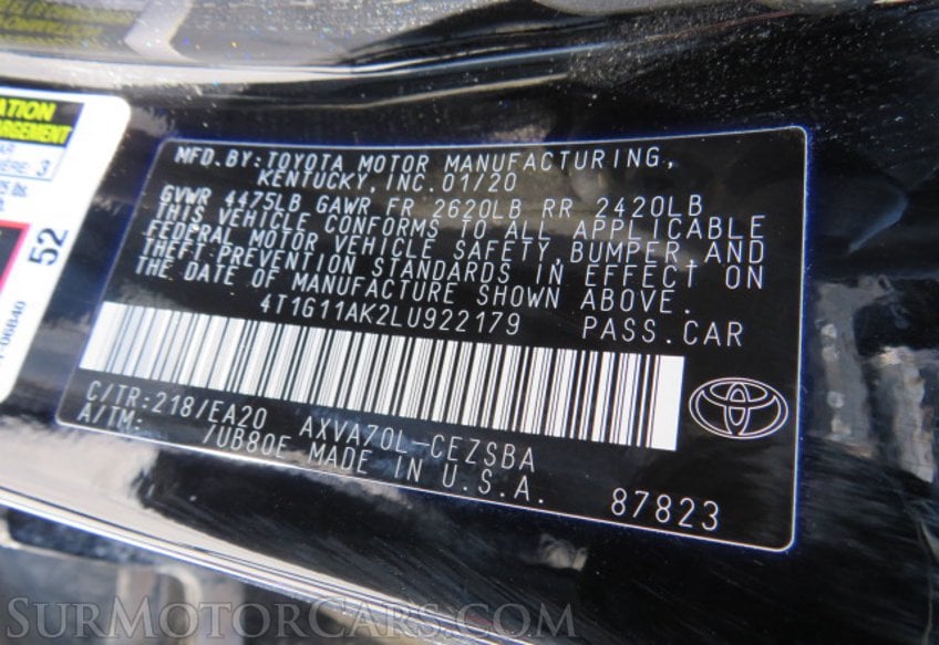 2020 Toyota Camry - Image 47