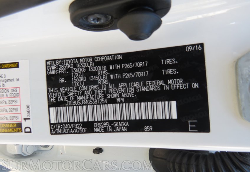 2016 Toyota 4Runner - Image 50