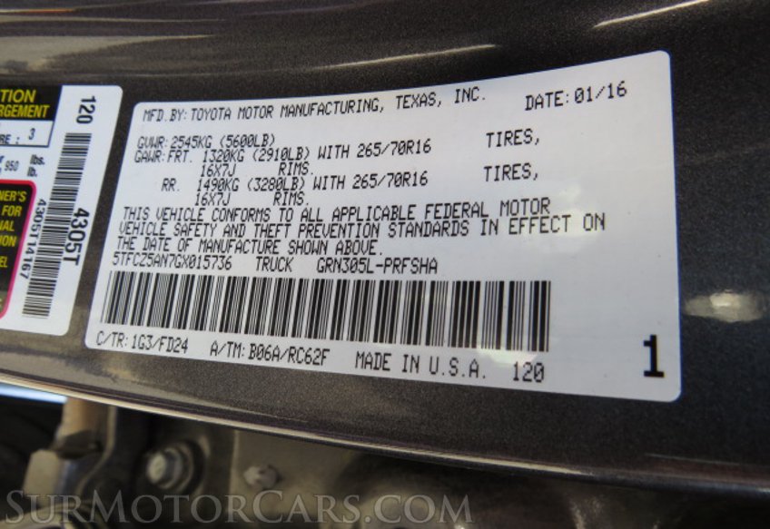 2016 Toyota Tacoma - Image 49