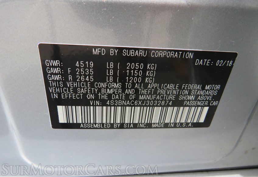 2018 Subaru Legacy - Image 52