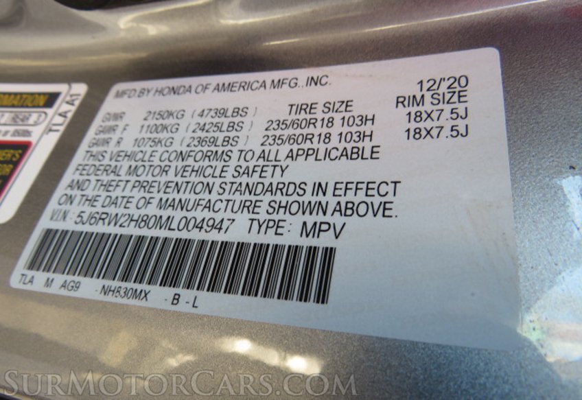 2021 Honda CR-V - Image 52