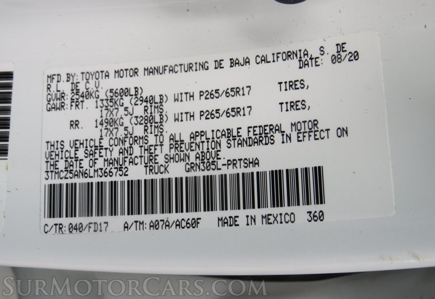 2020 Toyota Tacoma 4WD - Image 53