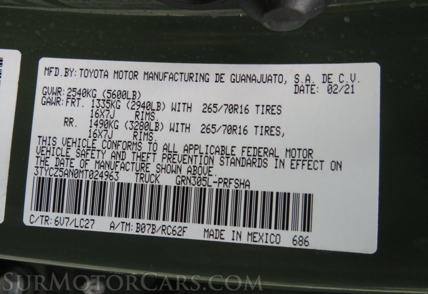 2021 Toyota Tacoma 4WD - Image 49