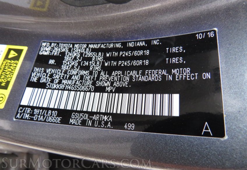 2016 Toyota Highlander - Image 58