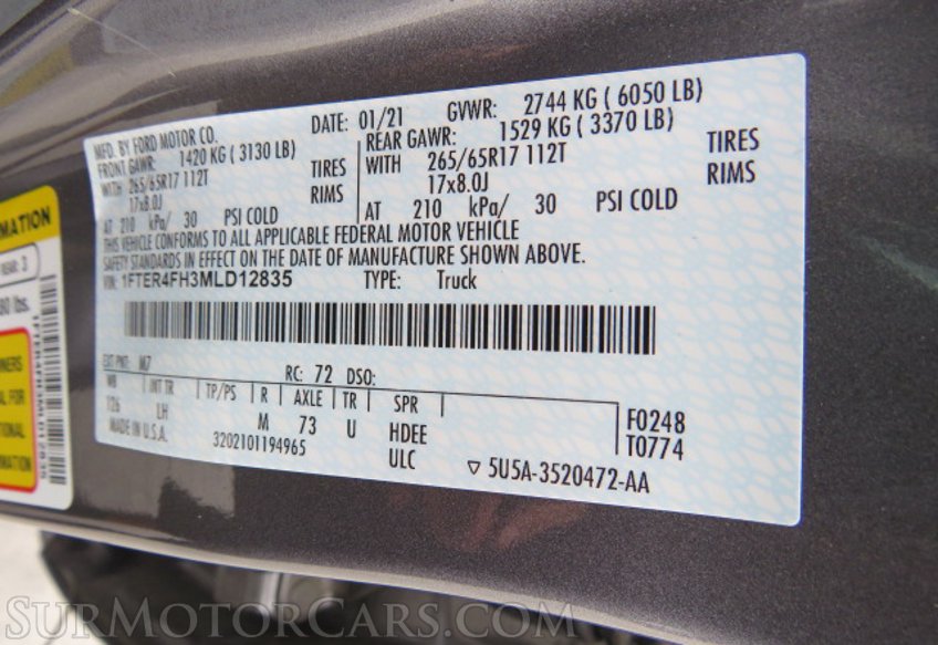 2021 Ford Ranger - Image 55