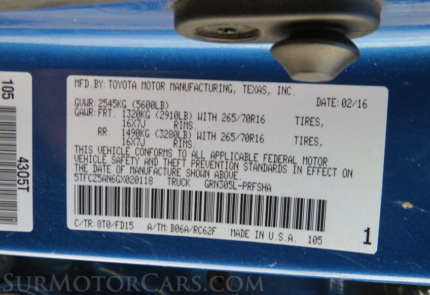 2016 Toyota Tacoma - Image 55