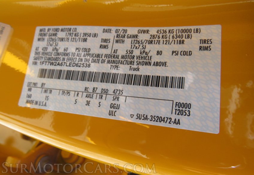 2020 Ford Super Duty F-250 SRW - Image 56