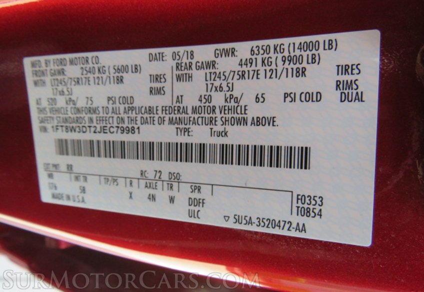 2018 Ford Super Duty F-350 DRW - Image 73