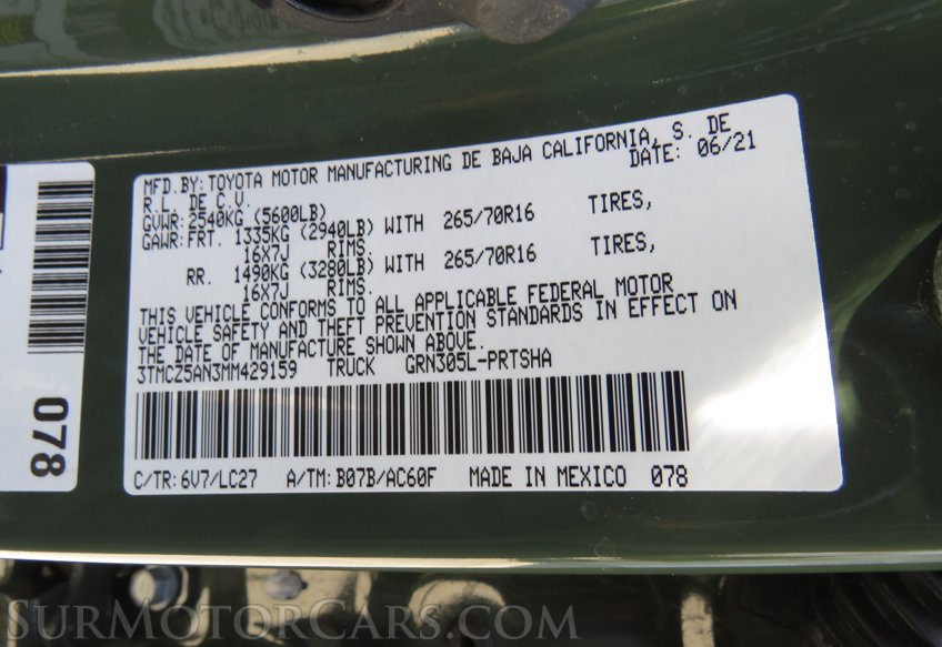 2021 Toyota Tacoma 4WD - Image 57