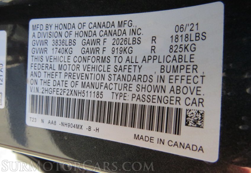 2022 Honda Civic Sedan - Image 39