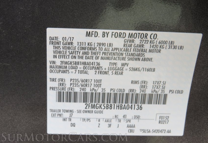 2017 Ford Flex - Image 56