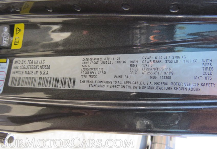 2022 Jeep Gladiator - Image 53