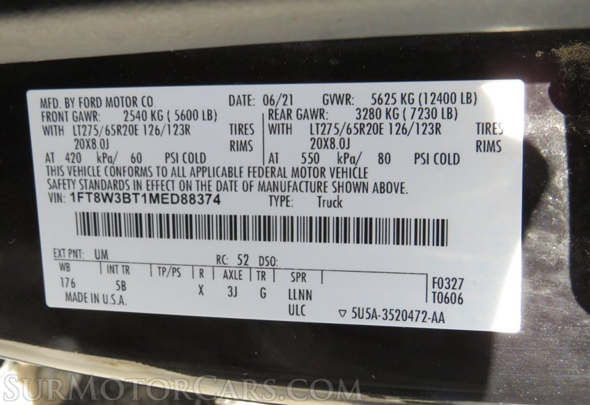 2021 Ford Super Duty F-350 SRW - Image 79