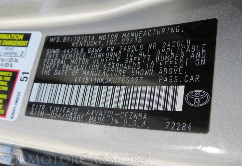 2019 Toyota Camry - Image 47