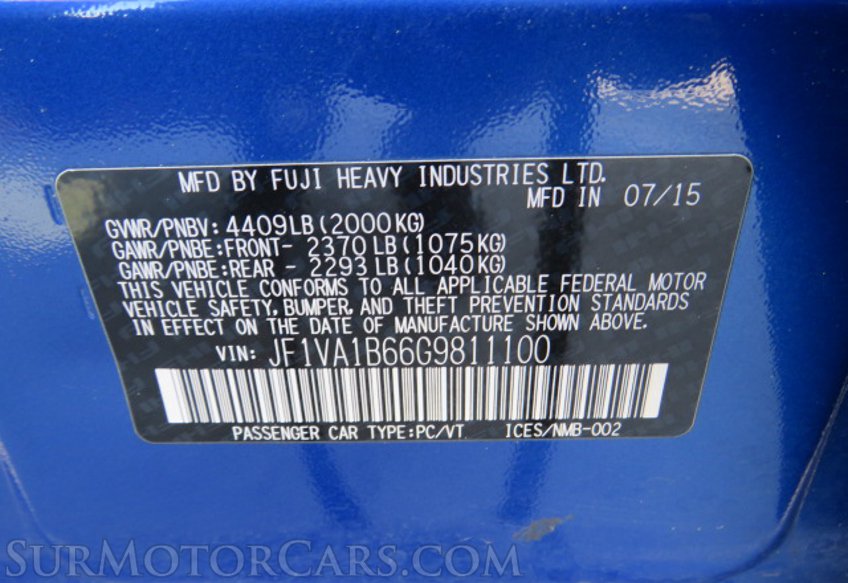 2016 Subaru WRX - Image 46