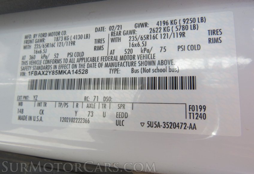 2021 Ford Transit Passenger Wagon - Image 46