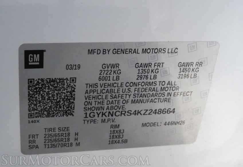 2019 Cadillac XT5 - Image 65