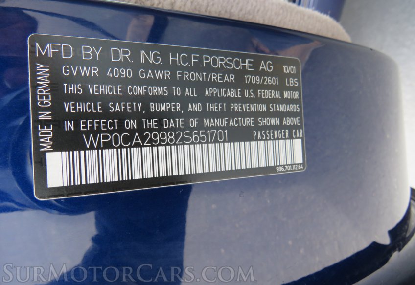 2002 Porsche 911 Carrera - Image 65