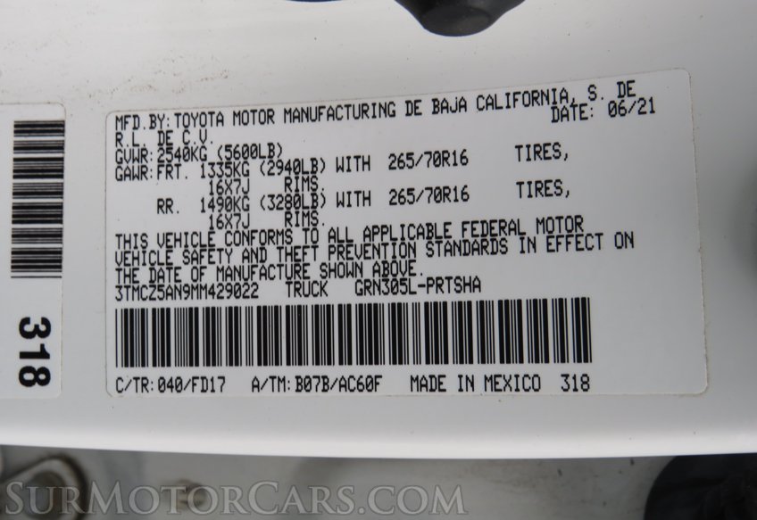 2021 Toyota Tacoma - Image 64
