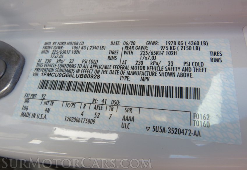 2020 Ford Escape - Image 51