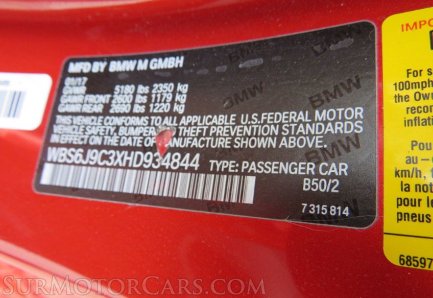 2017 BMW M6 - Image 51