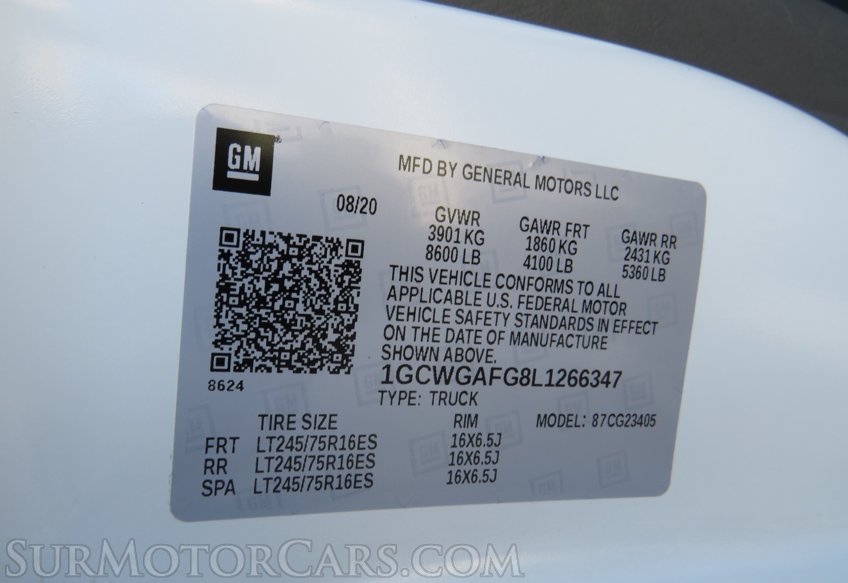 2020 Chevrolet Express Cargo Van - Image 57