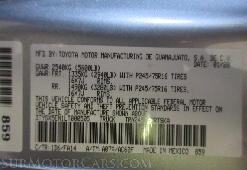 2020 Toyota Tacoma - Image 51