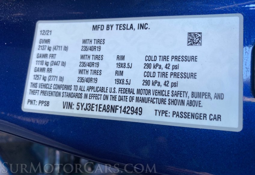 2022 Tesla Model 3 - Image 42