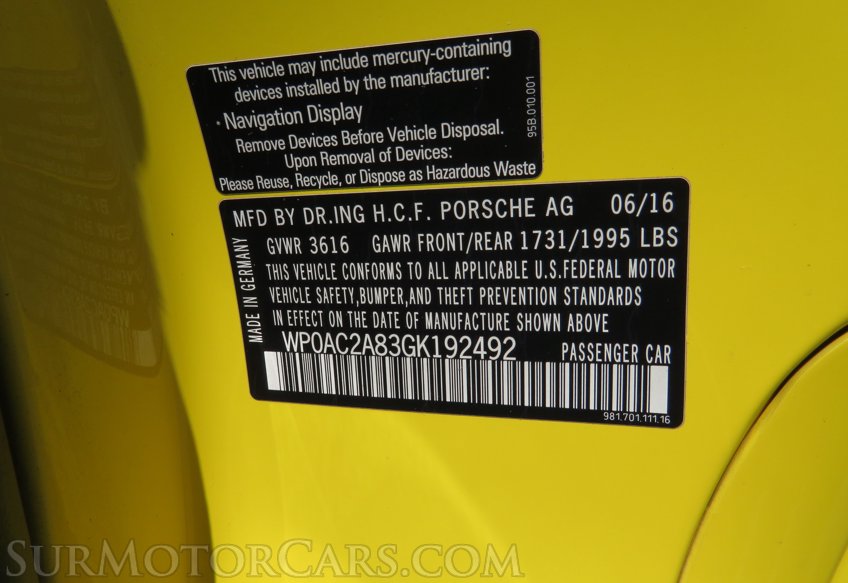 2016 Porsche Cayman - Image 45