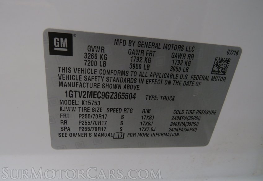 2016 GMC Sierra 1500 - Image 51