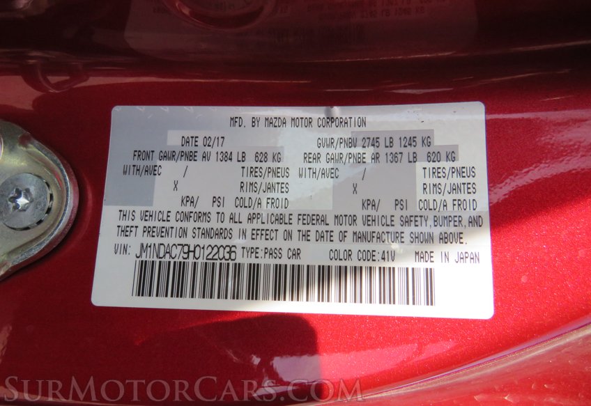 2017 Mazda MX-5 Miata - Image 56