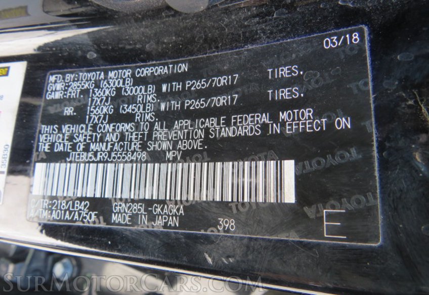 2018 Toyota 4Runner - Image 46