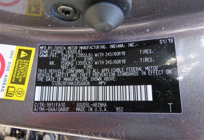 2019 Toyota Highlander - Image 51