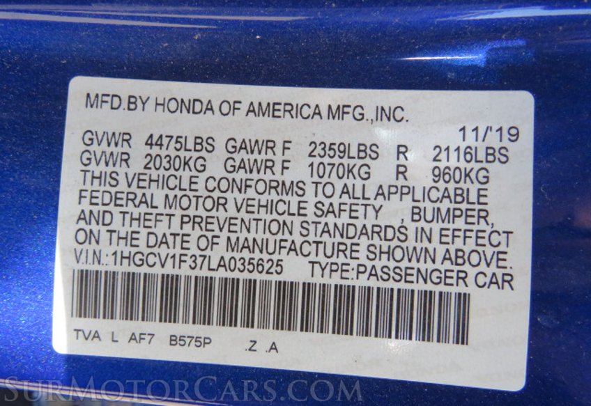 2020 Honda Accord Sedan - Image 27