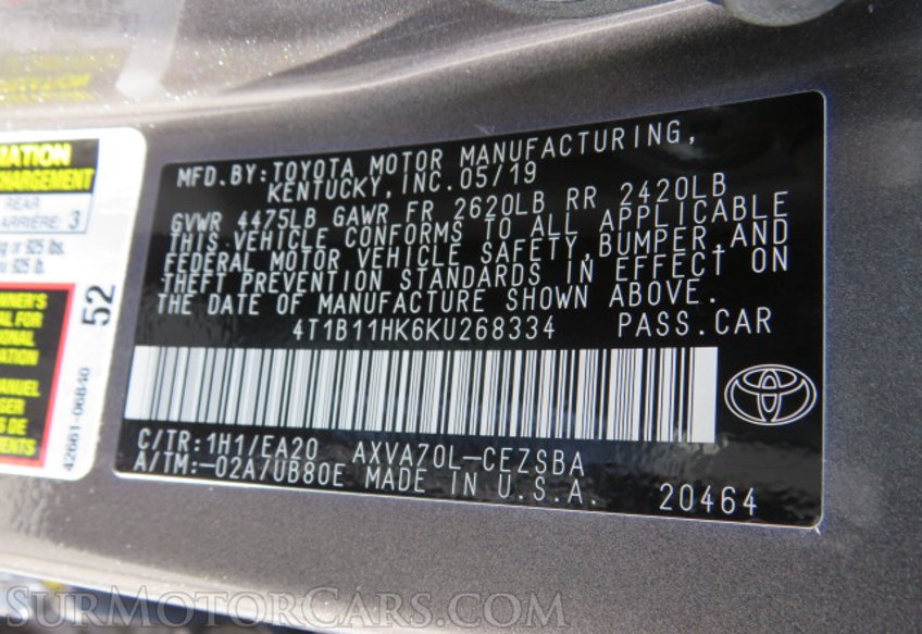 2019 Toyota Camry - Image 45