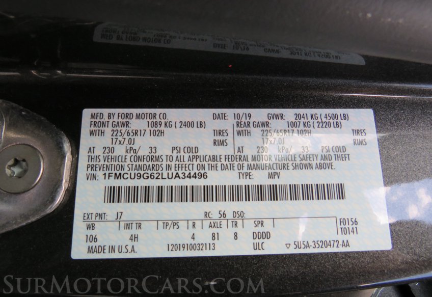 2020 Ford Escape - Image 53