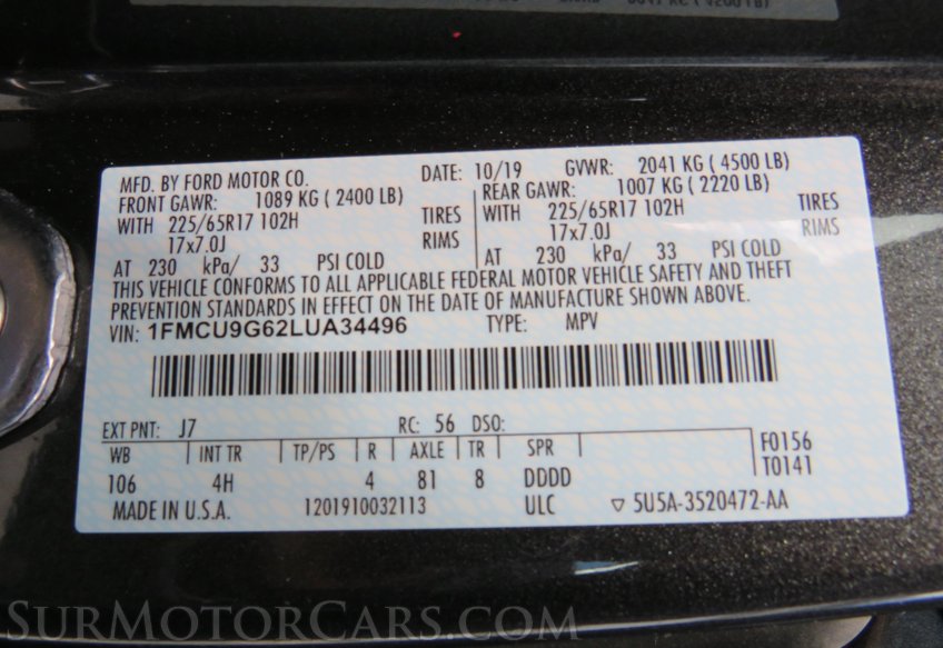 2020 Ford Escape - Image 56