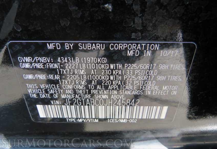 2018 Subaru Crosstrek - Image 52