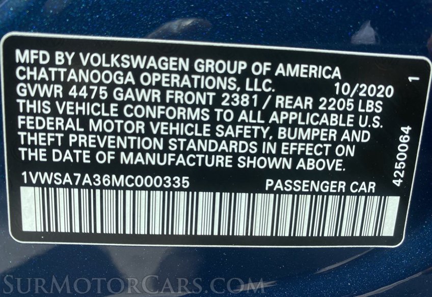 2021 Volkswagen Passat - Image 51