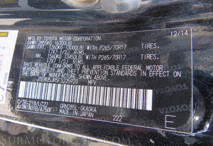 2015 Toyota 4Runner - Image 59