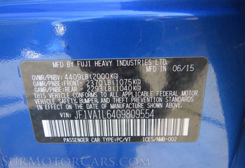 2016 Subaru WRX - Image 45