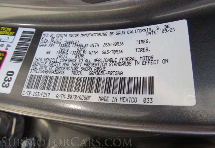 2021 Toyota Tacoma 4WD - Image 51