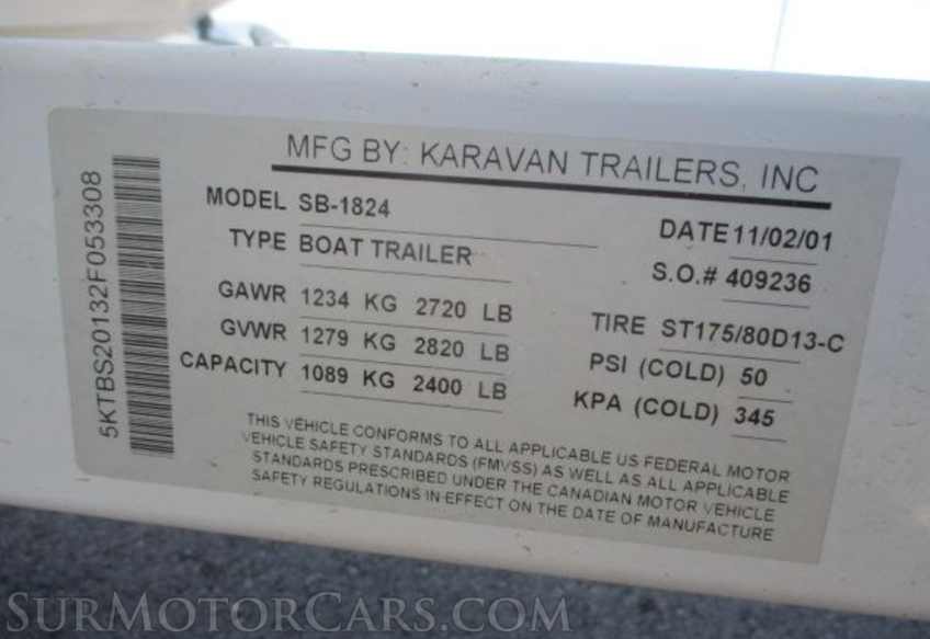 2001 Sea Doo BOAT TRAILER - Image 4