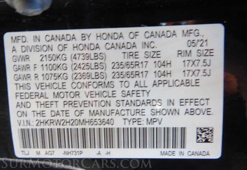 2021 Honda CR-V - Image 43