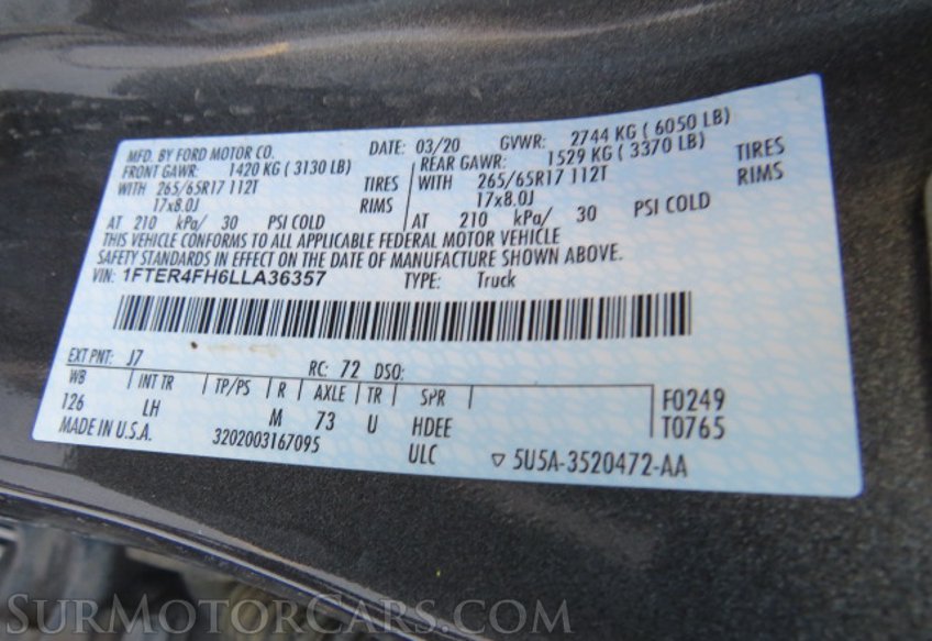 2020 Ford Ranger - Image 55