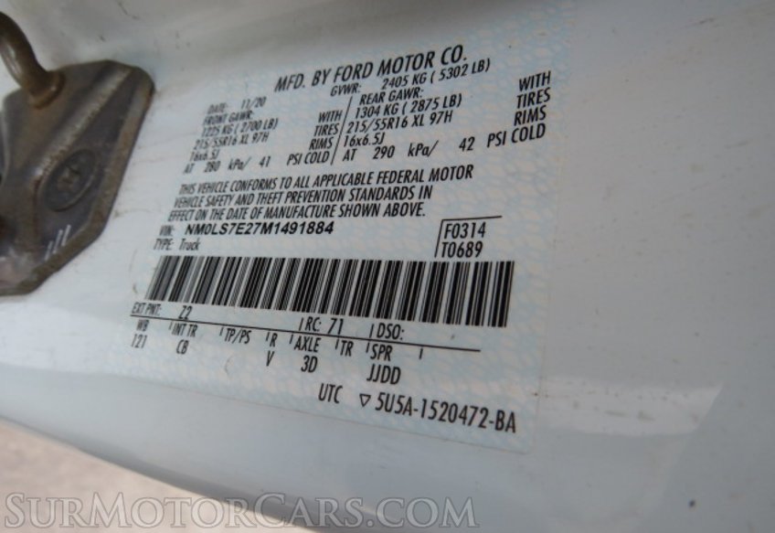 2021 Ford Transit Connect Van - Image 48