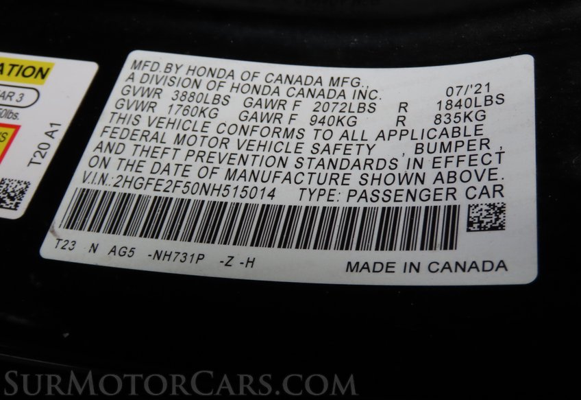 2022 Honda Civic - Image 43