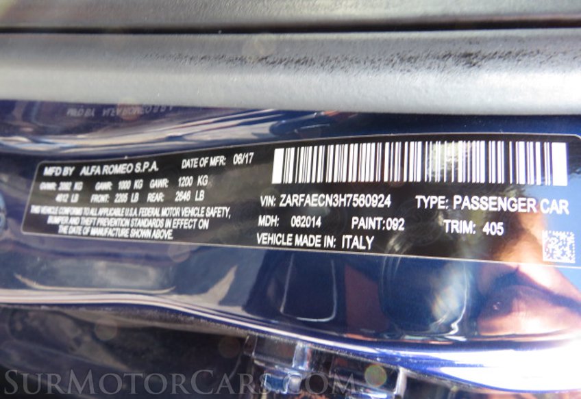 2017 Alfa Romeo Giulia - Image 50