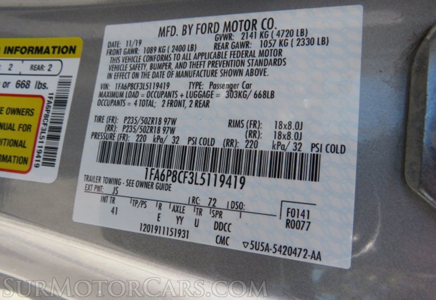 2020 Ford Mustang - Image 45