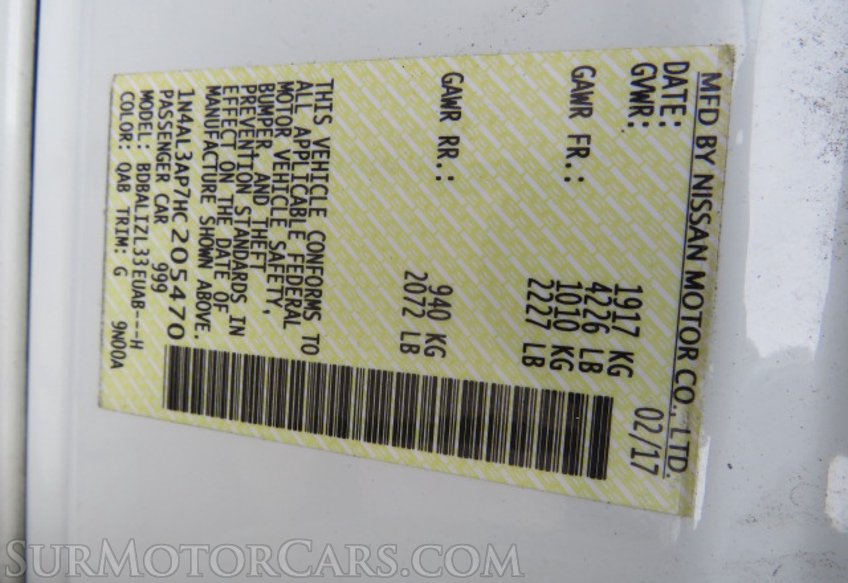 2017 Nissan Altima - Image 46